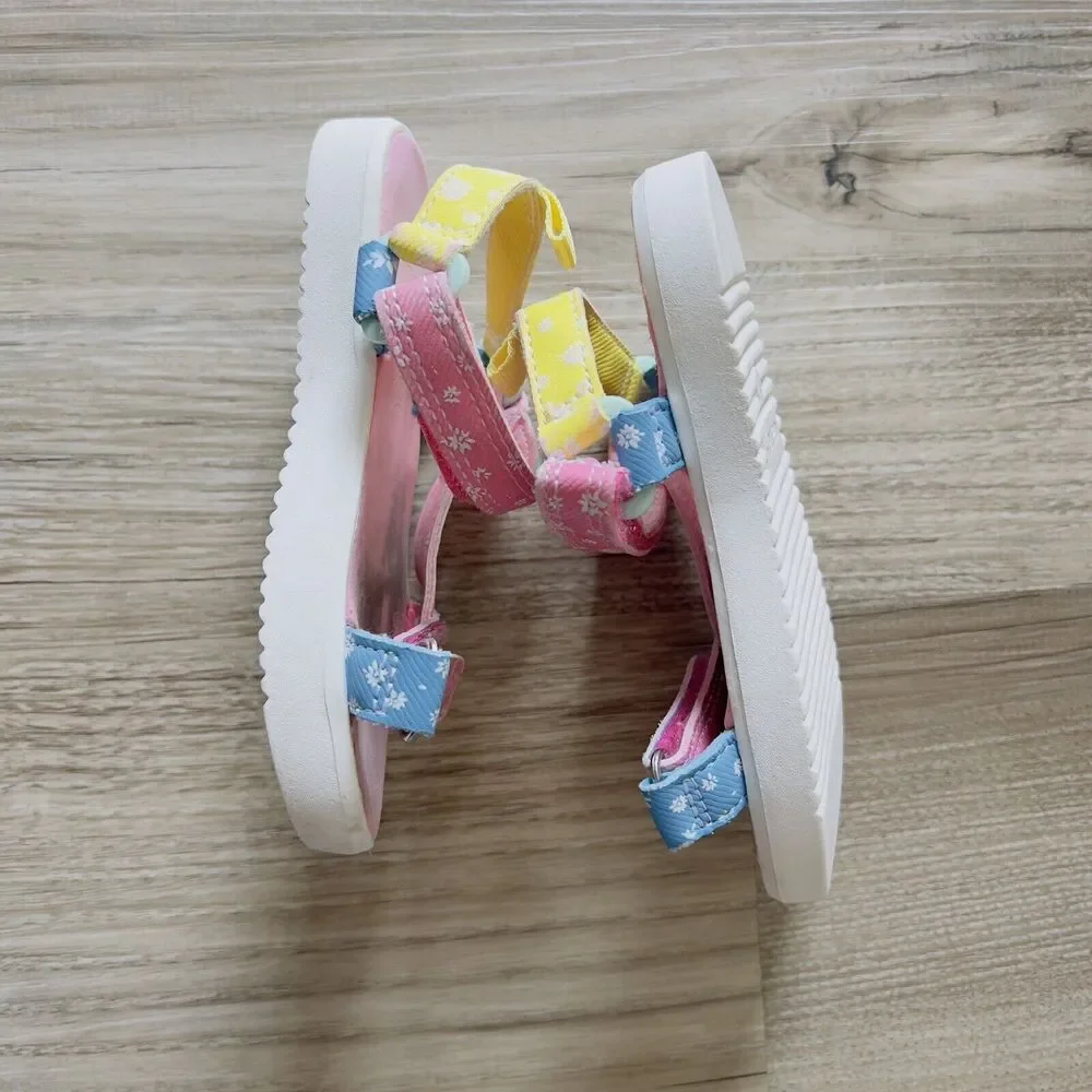 Carter’s Valencia Toddler Girls Pink Open Toe Sport Sandals Size 7M